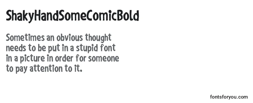 ShakyHandSomeComicBold-fontti