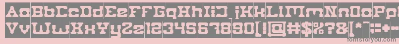 PLUMBING Inverse Font – Gray Fonts on Pink Background