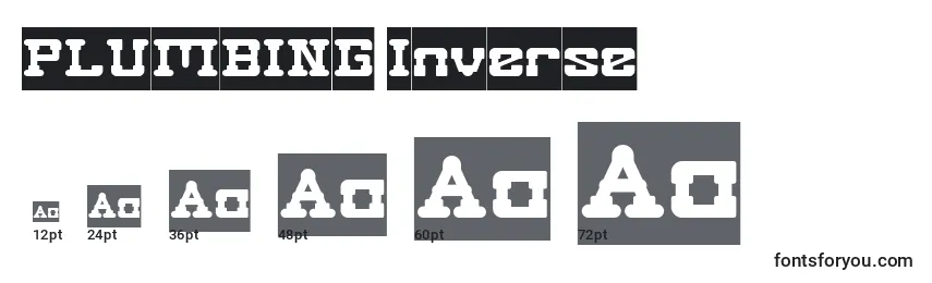 PLUMBING Inverse Font Sizes