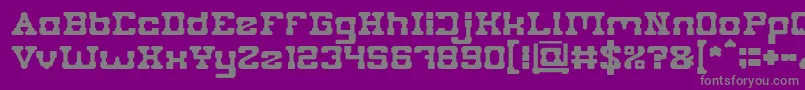 PLUMBING Font – Gray Fonts on Purple Background