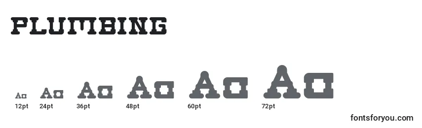 PLUMBING (137093) Font Sizes