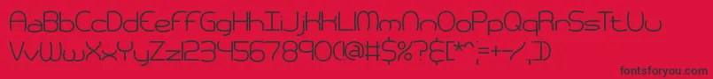 pneumati Font – Black Fonts on Red Background