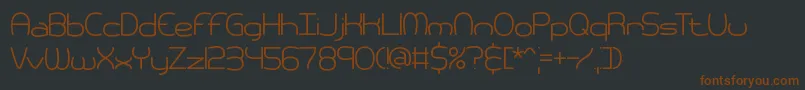 pneumati Font – Brown Fonts on Black Background
