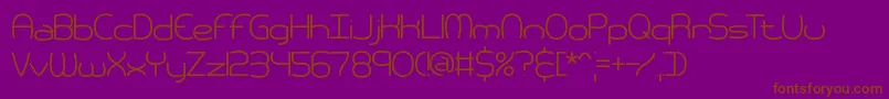 pneumati Font – Brown Fonts on Purple Background