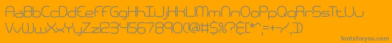 pneumati Font – Gray Fonts on Orange Background