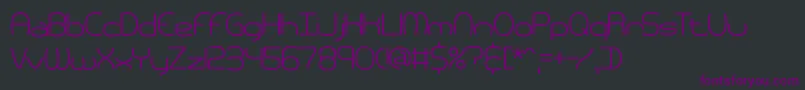 pneumati Font – Purple Fonts on Black Background