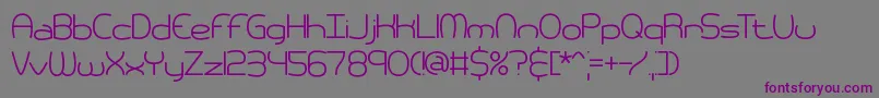 pneumati Font – Purple Fonts on Gray Background