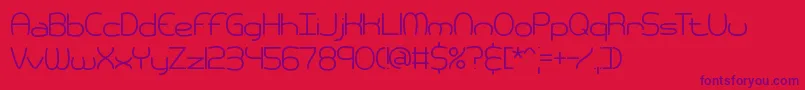 pneumati Font – Purple Fonts on Red Background