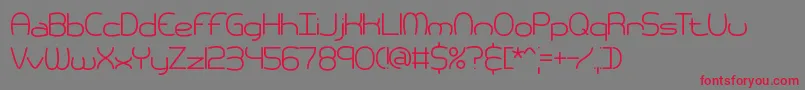 pneumati Font – Red Fonts on Gray Background