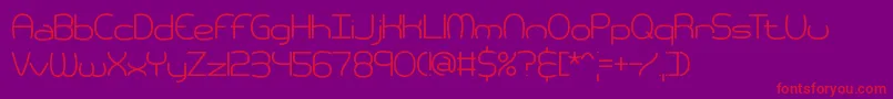 Police pneumati – polices rouges sur fond violet