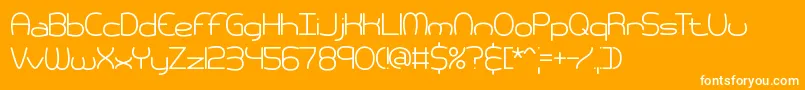 pneumati Font – White Fonts on Orange Background