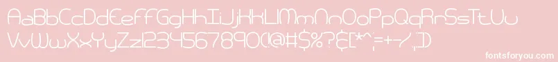 pneumati Font – White Fonts on Pink Background