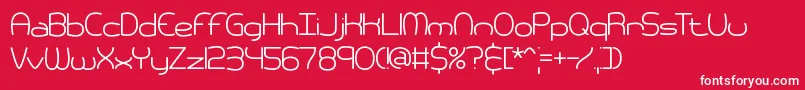 pneumati Font – White Fonts on Red Background