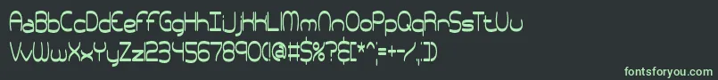 Шрифт pneutall – зелёные шрифты на чёрном фоне