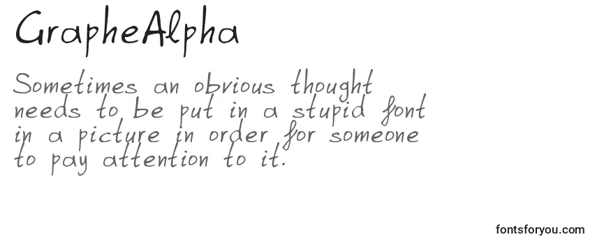 GrapheAlpha Font