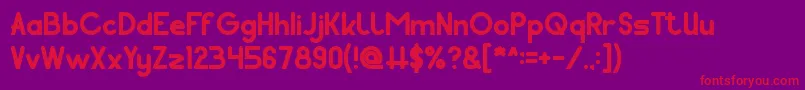 Pocket Bold Font – Red Fonts on Purple Background