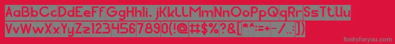 Weitere Informationen zur Pocket Inverse-Schriftart Pocket Inverse-Schriftart – Graue Schriften auf rotem Hintergrund