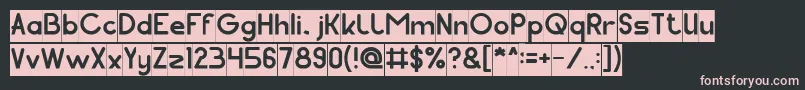 フォントPocket Inverse – 黒い背景にピンクのフォント