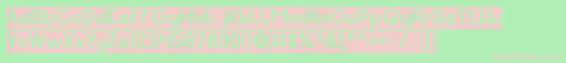 Pocket Inverse Font – Pink Fonts on Green Background