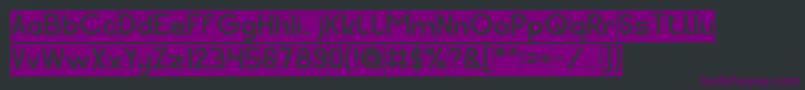 Pocket Inverse Font – Purple Fonts on Black Background