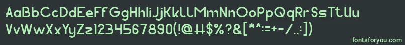 Шрифт Pocket Light – зелёные шрифты на чёрном фоне