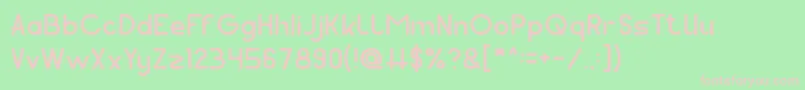 Pocket Light Font – Pink Fonts on Green Background