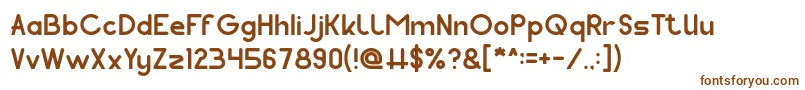 Шрифт Pocket – коричневые шрифты на белом фоне