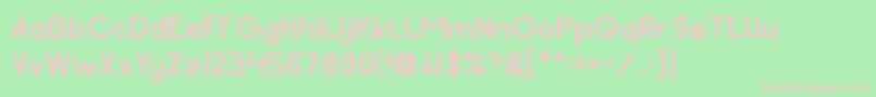 Pocket Font – Pink Fonts on Green Background