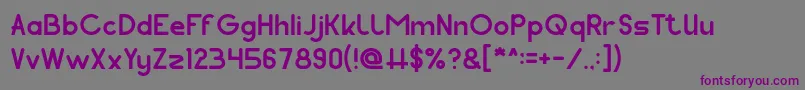 Pocket Font – Purple Fonts on Gray Background