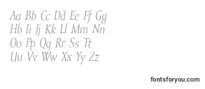 MramorlightItalic Font