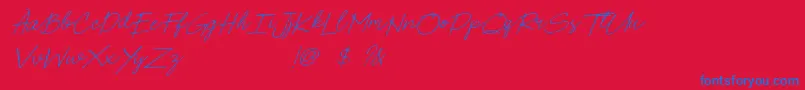 En savoir plus sur la police Poems Pens Bold Italic Police Poems Pens Bold Italic – polices bleues sur fond rouge