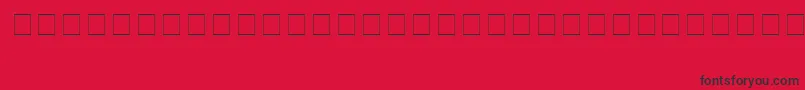 Pointers Font – Black Fonts on Red Background