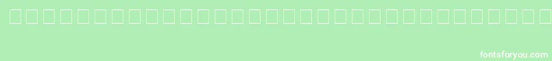 fuente Pointers – Fuentes Blancas Sobre Fondo Verde