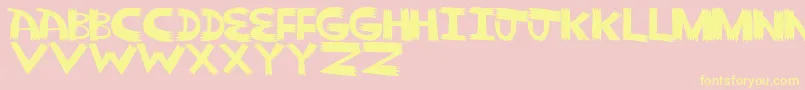 Подробнее о шрифте Pointy Solid Шрифт Pointy Solid – жёлтые шрифты на розовом фоне