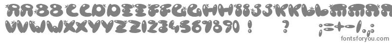 フォントPOISB    – 白い背景に灰色の文字