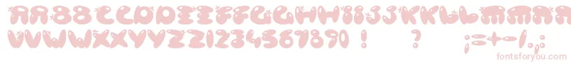 POISB    Font – Pink Fonts on White Background