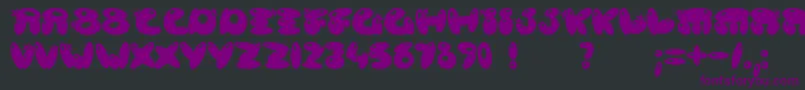 POISB    Font – Purple Fonts on Black Background