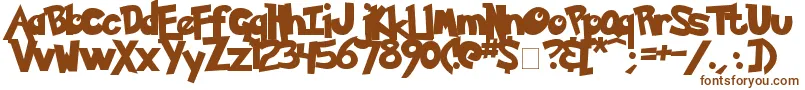 Pokemon Solid Font – Brown Fonts