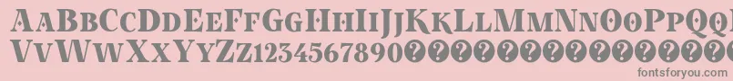 PokerInOctober Demo Font – Gray Fonts on Pink Background