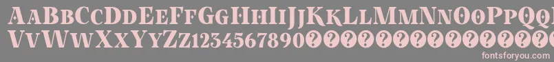 PokerInOctober Demo Font – Pink Fonts on Gray Background