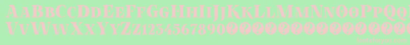 PokerInOctober Demo Font – Pink Fonts on Green Background