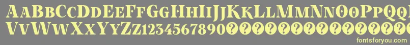 PokerInOctober Demo Font – Yellow Fonts on Gray Background