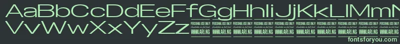 SpecifypersonalExexpmedium Font – Green Fonts on Black Background