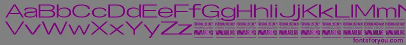 SpecifypersonalExexpmedium Font – Purple Fonts on Gray Background