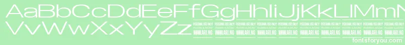 SpecifypersonalExexpmedium Font – White Fonts on Green Background