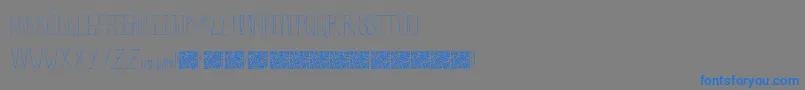 PolarBears Font – Blue Fonts on Gray Background