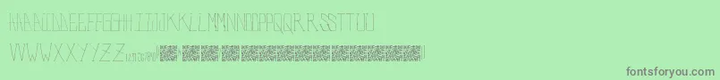 PolarBears Font – Gray Fonts on Green Background