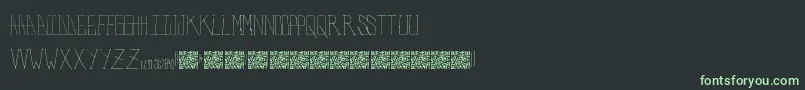 PolarBears Font – Green Fonts on Black Background