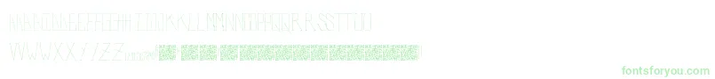 PolarBears-fontti – vihreät fontit valkoisella taustalla
