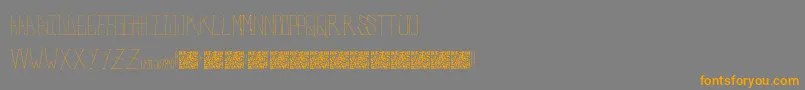 PolarBears Font – Orange Fonts on Gray Background